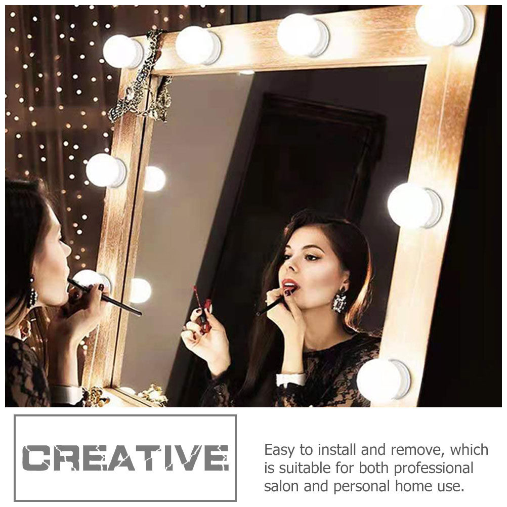 Dressing Table Vanity With Lighted Mirror - 1 zestaw: lusterko do makijażu z