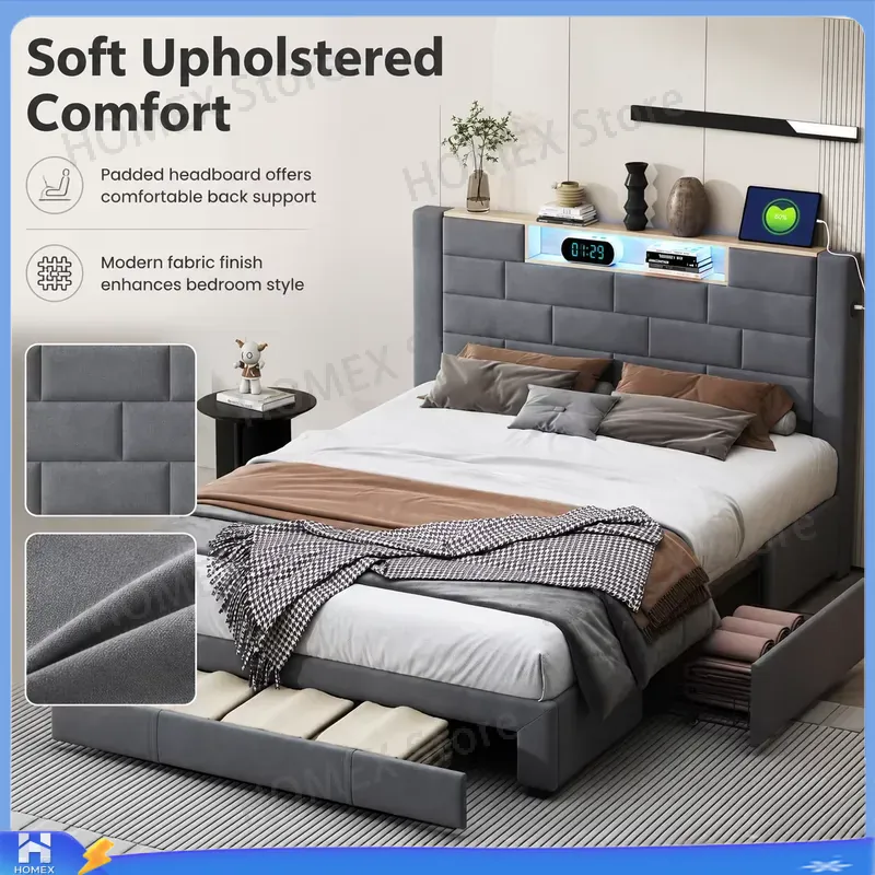 Rama do łóżka dwuosobowego o w – Gas Lift Storage Bed Hydraulic recenzja i cena